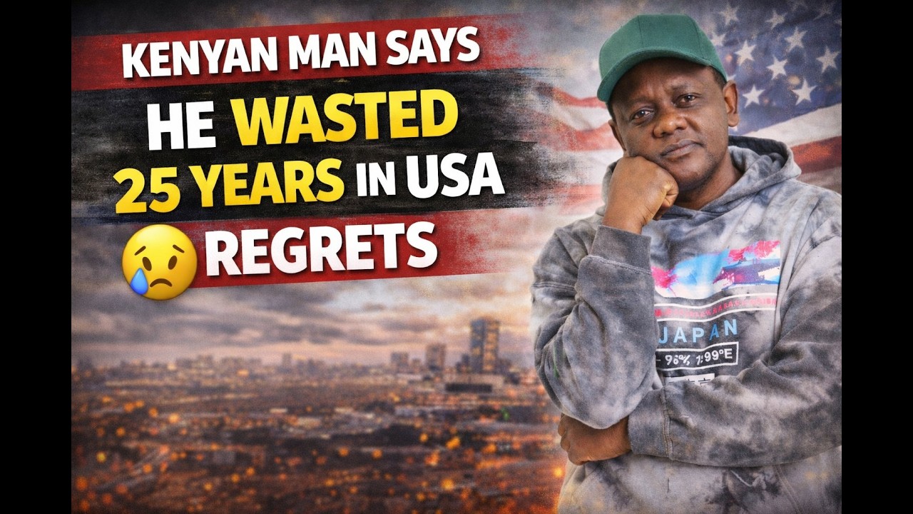 Kenyan man says he wasted 25 years in USA