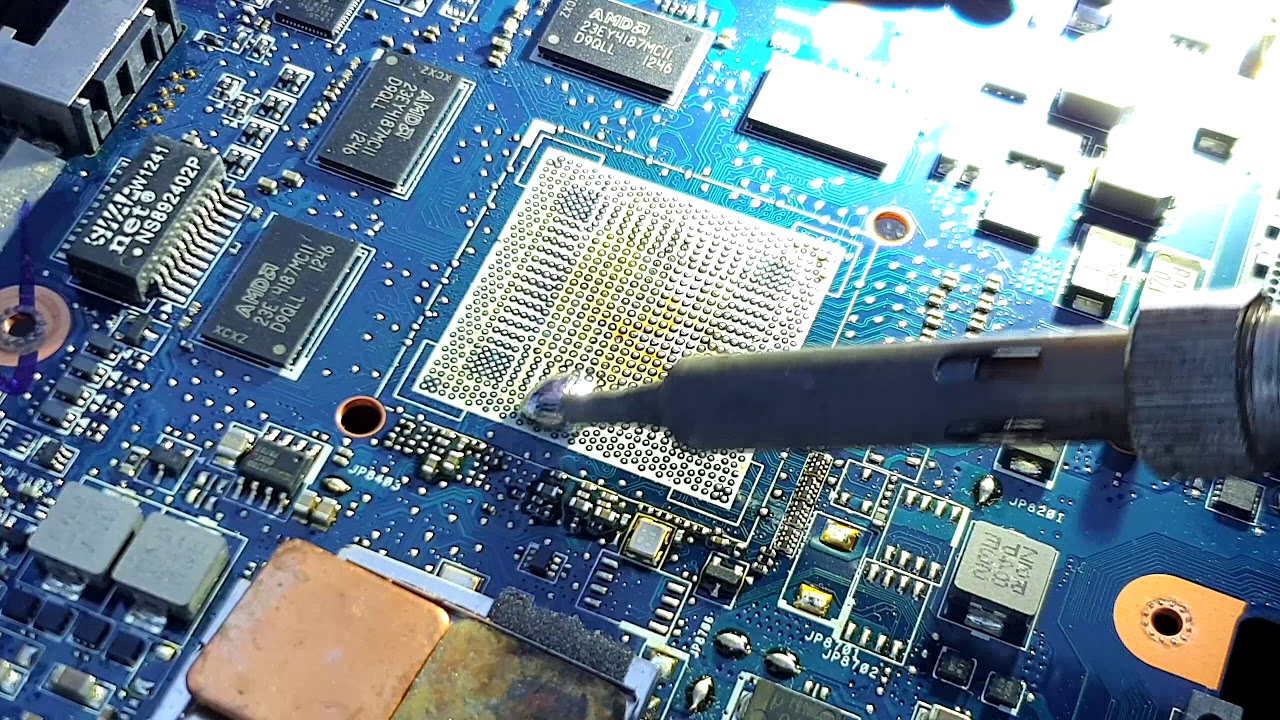Toshiba satellite L870-17m GPU REPLACEMENT FULL PROCESS ( GPU Repair )