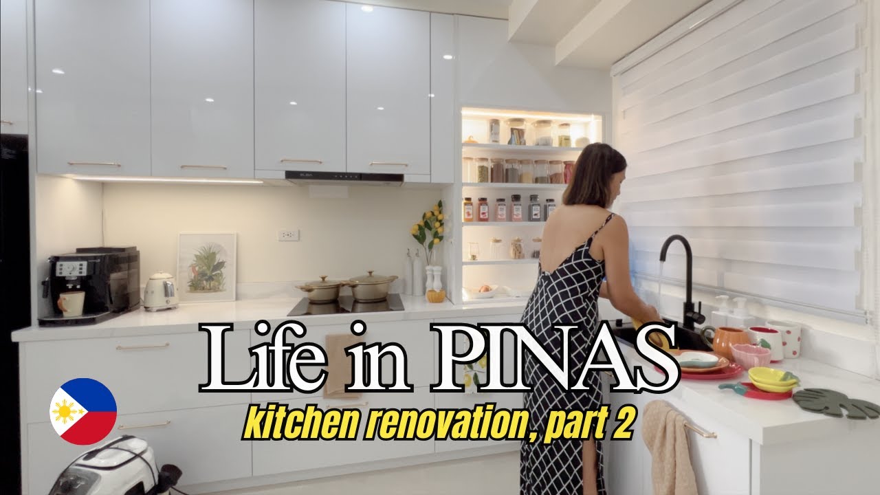 Life in PINAS 🇵🇭 | Kitchen renovation part2, range hood cabinet & shoe rack installation | MiCHEL 💕