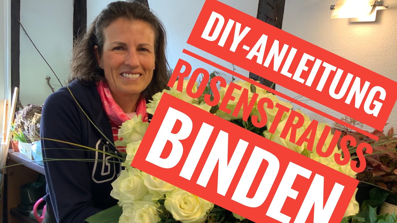 Wie du einen Rosenstrauss selber bindest - Traum aus weissen Rosen mit DIY-Anleitung