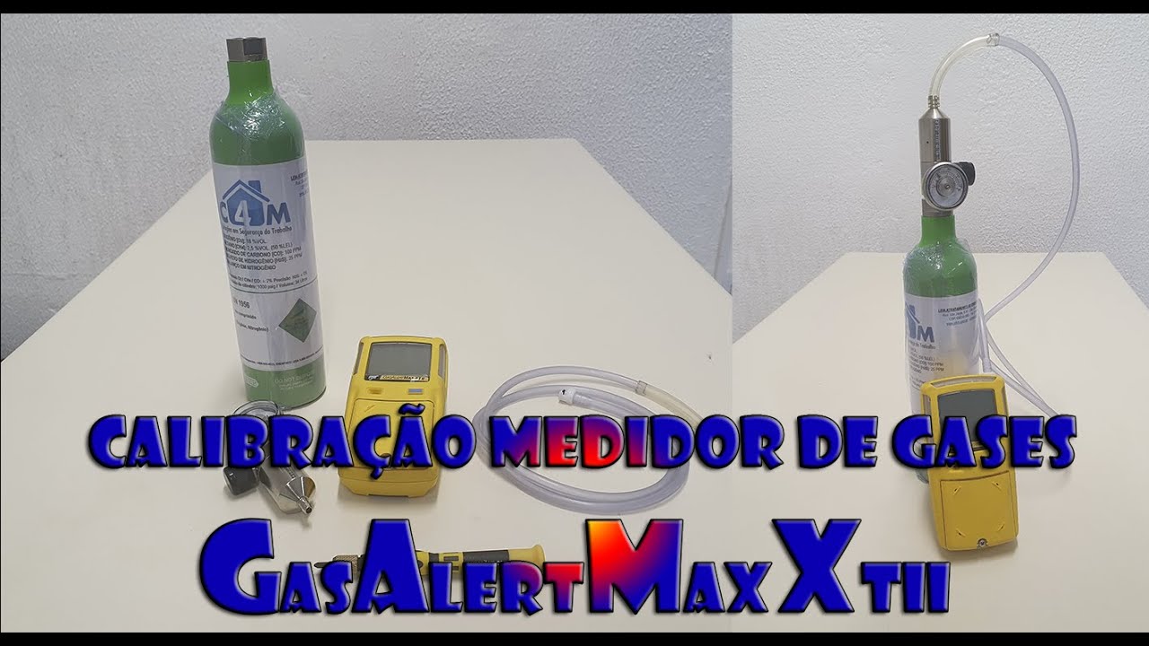 Calibração medidor de 4 gases GasAlertMaxXTII