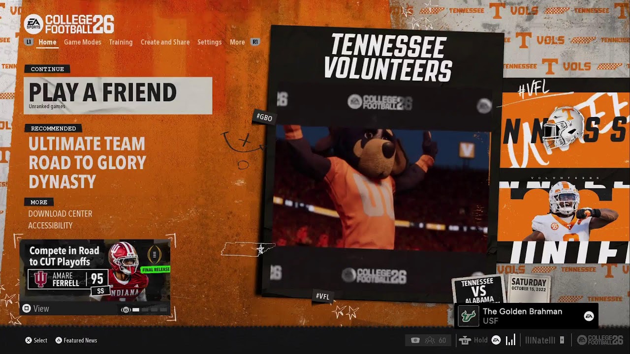 College football 26 road to glory