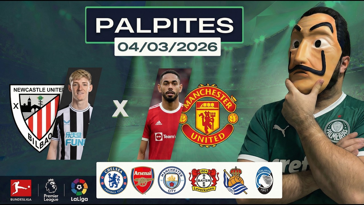 PALPITES DE FUTEBOL PARA O DIA 04 03 2026 + BILHETE PRONTO (QUARTOU NO LA CASA DE TIPS)