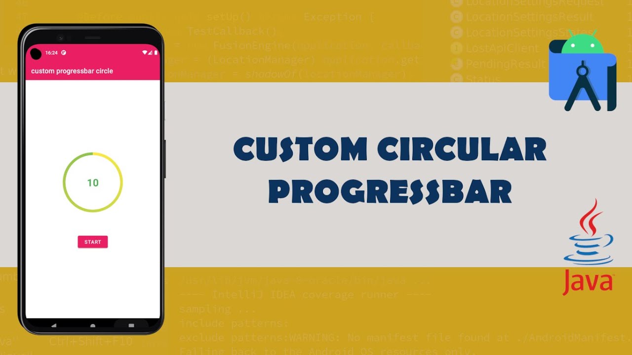 Custom Circular Progressbar - Android Studio/JAVA