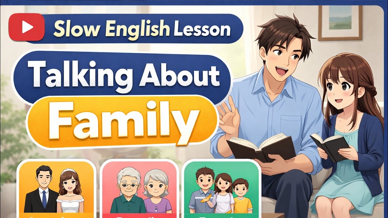 Talk About Your Family in English 🏡| Simple ESL Speaking Lesson