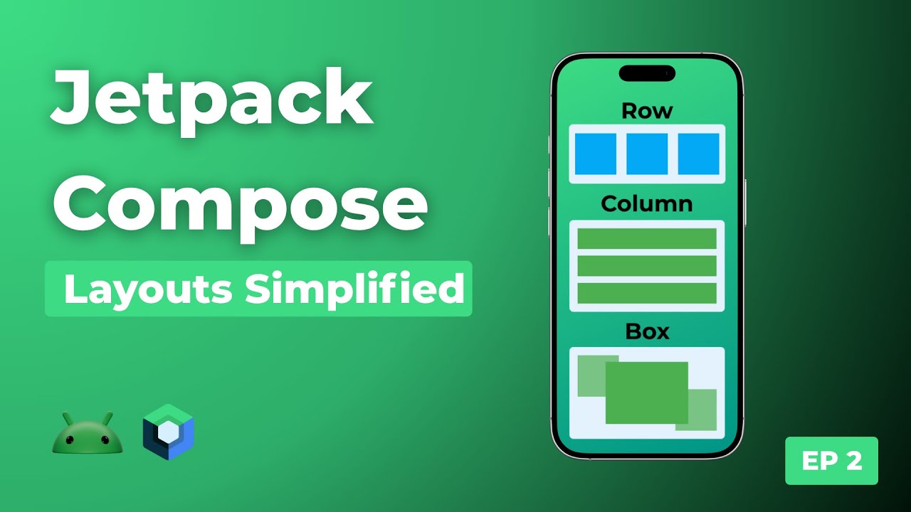 Layouts in Jetpack Compose | Row, Column, Box, LazyColumn Explained (EP 2)