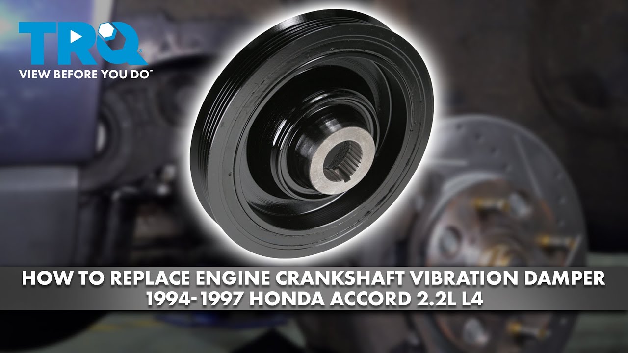 How to Replace Engine Crankshaft Vibration Damper 1994-1997 Honda Accord 2.2L L4