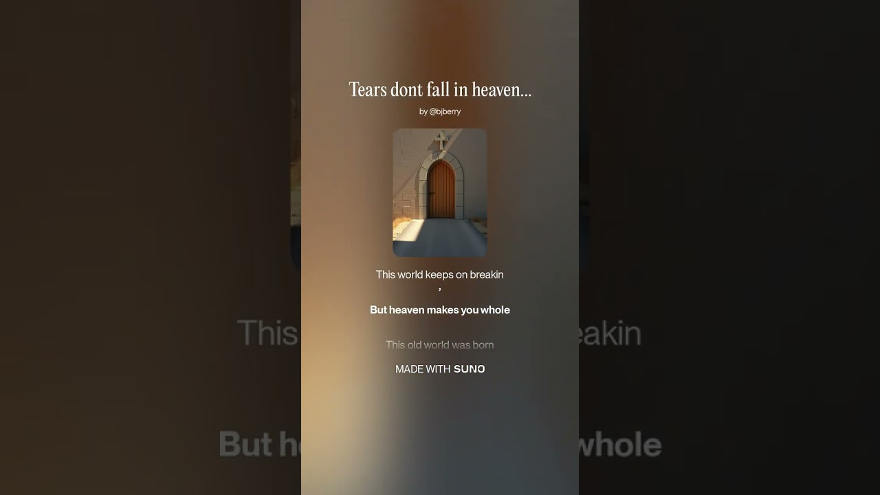 Tears dont fall in Heaven  (studio)