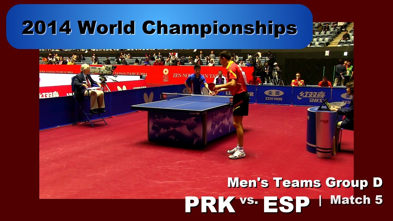2014 WTTC Men's Teams Group D: PRK - ESP Match 5: Kim Nam Chol v Alvaro Robles