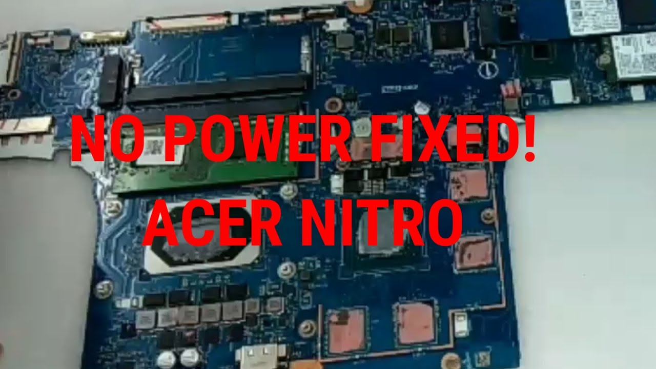 Acer Nitro no power fixed!