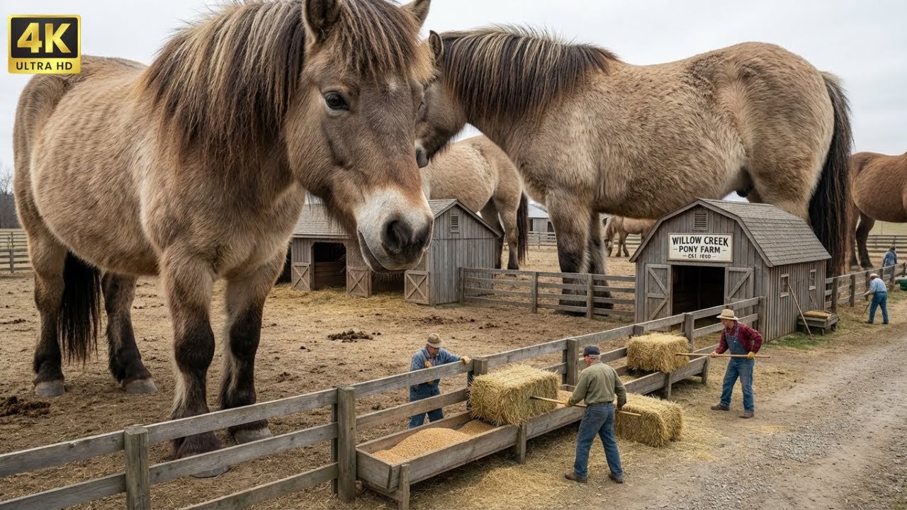 Cinematic ASMR Pony Care | Calm Sounds of Farm Life