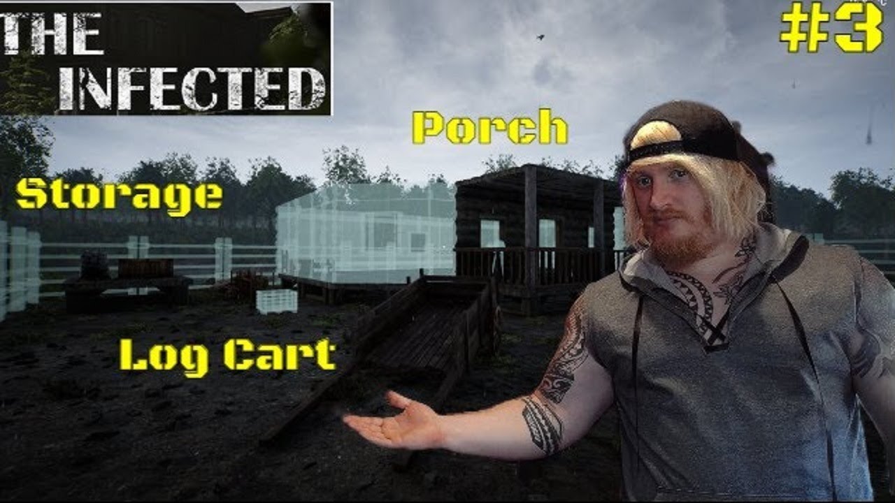 THE INFECTED Episode 3 - Base Building, Looting & Spearing Vambies