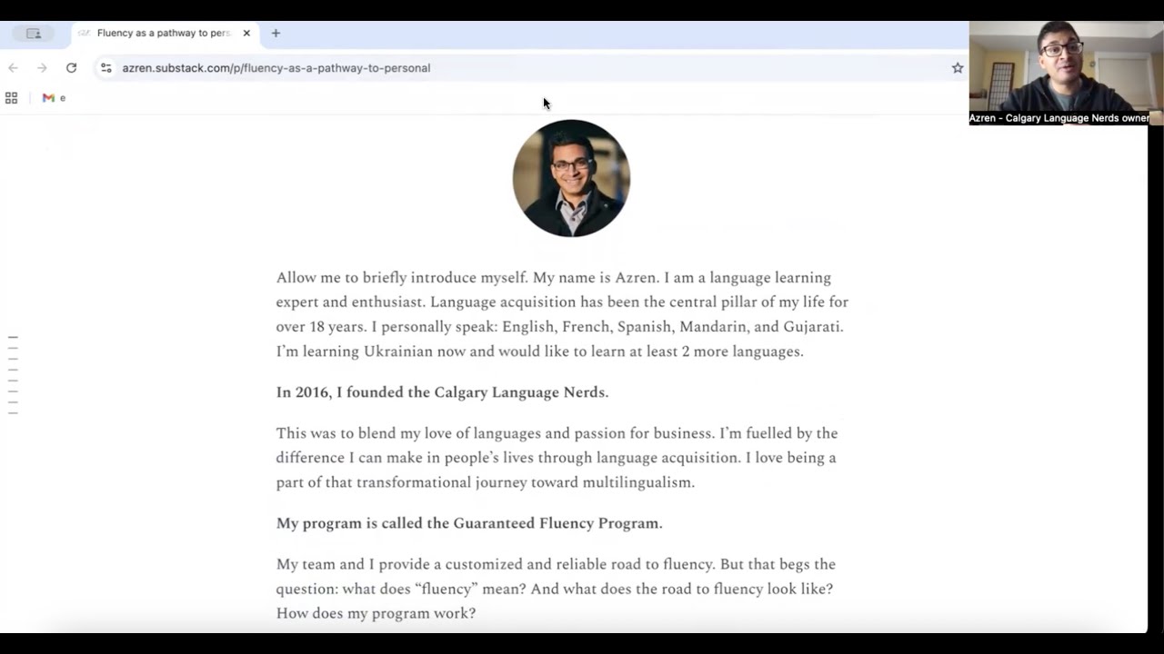 Fluency as a pathway to personal transformation