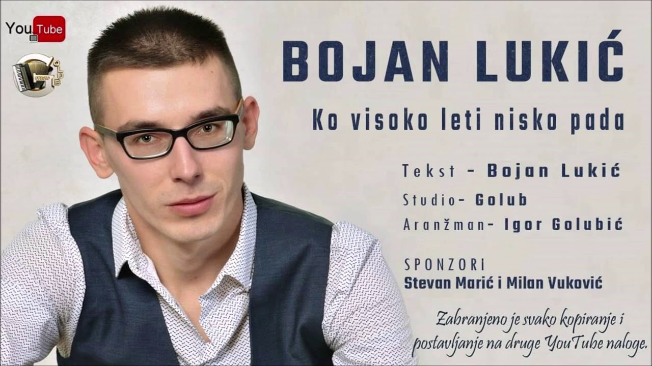 Bojan Lukic - Ko visoko leti nisko pada NOVO 2020