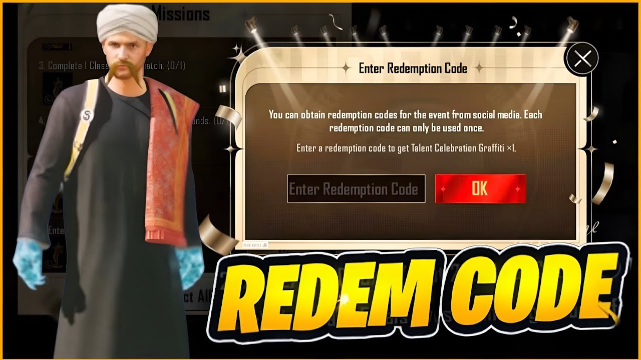 Talent Celebration Redeem Code Pubg Mobile