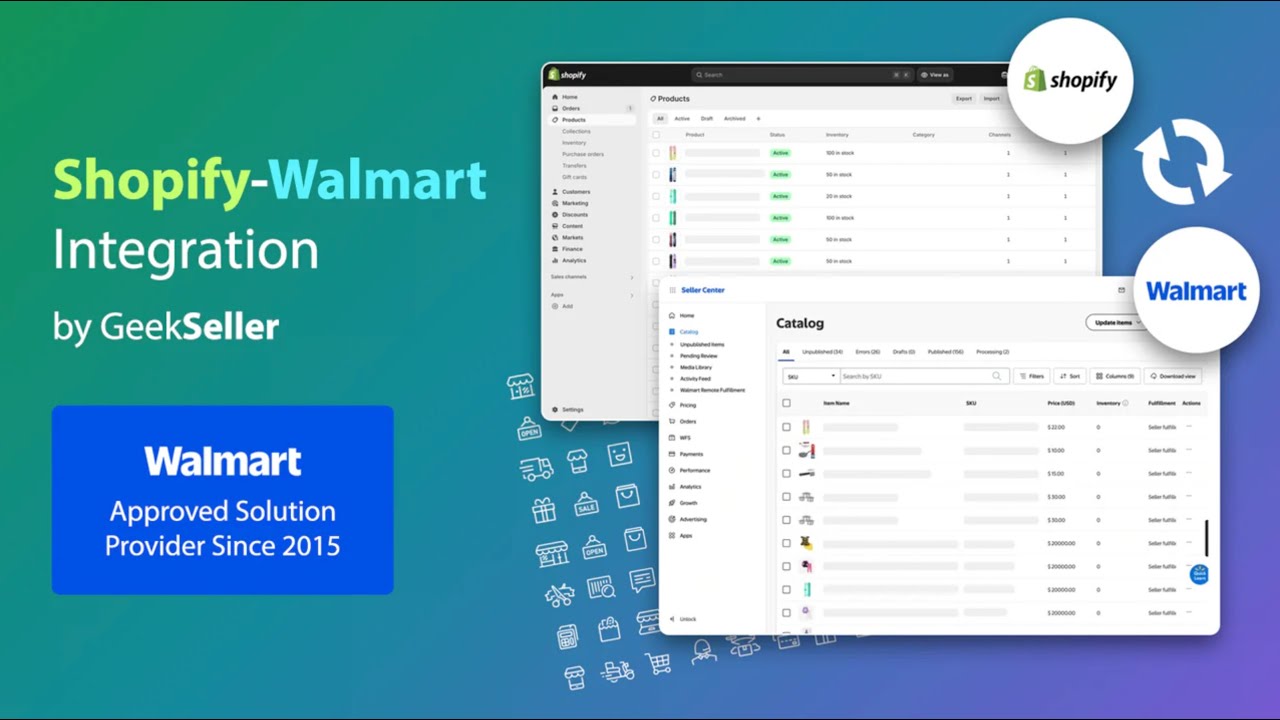 Shopify + Walmart App - Integration by GeekSeller