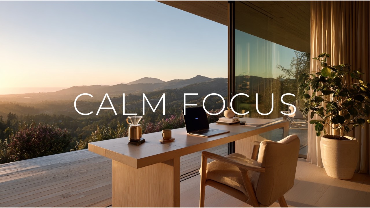 CALM FOCUS | 3 Hour Deep Focus Music for Peaceful Morning Work (No Distractions)