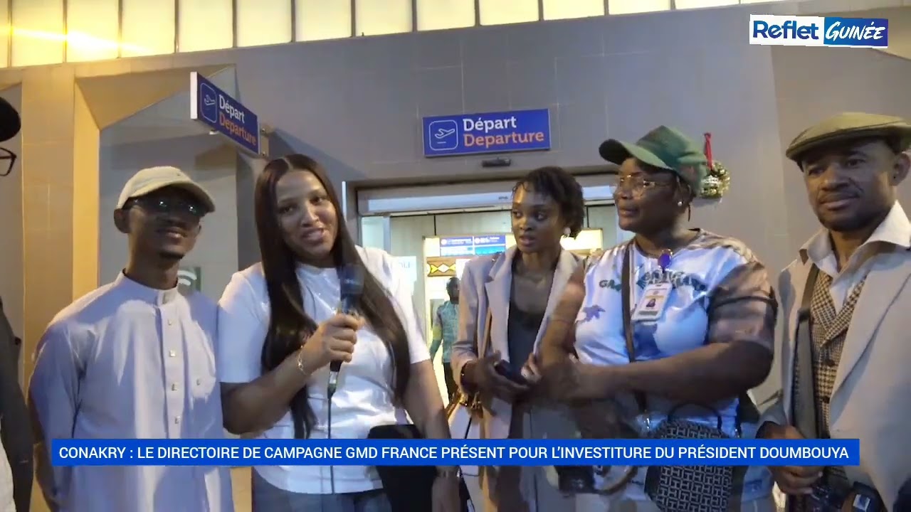 De Paris à Conakry,  les membres du directoire de campagne GMD France à l'investiture de Doumbouya 