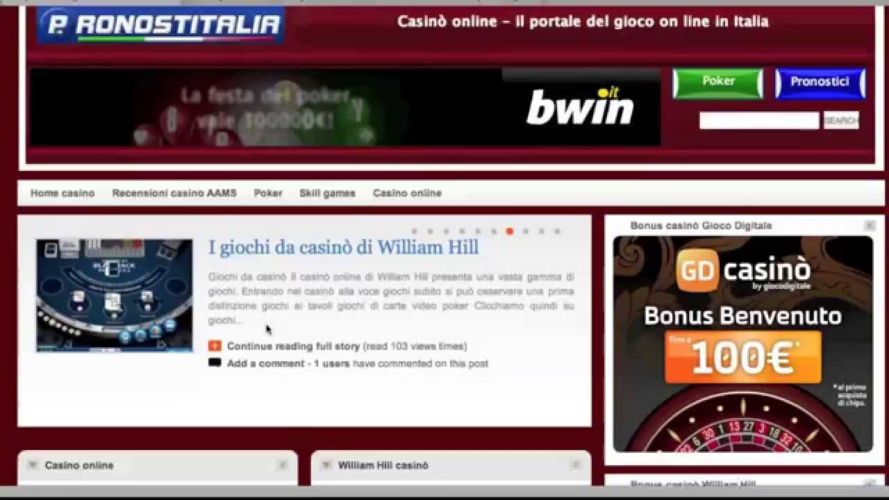 Casin&ograve; online AAMS - recensioni sul gioco on line