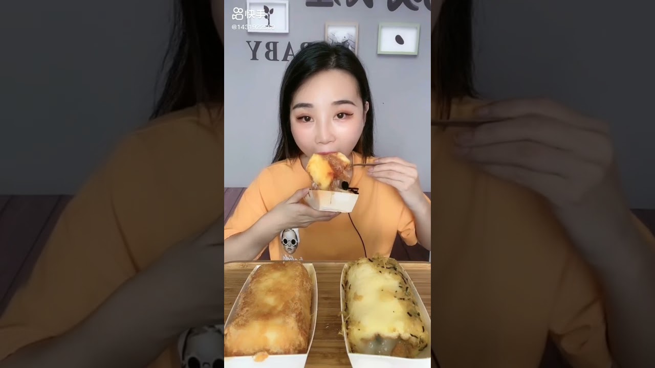 caomei #4 TIGER SKIN CAKE JAMBON CAKE MUKBANG COMPILATION