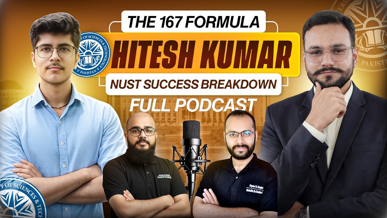 🎧 NUST 2026 NET-02 | 167 Marks Top Position — Hitesh Kumar | Topper Story | NUST CS 2026 Topper
