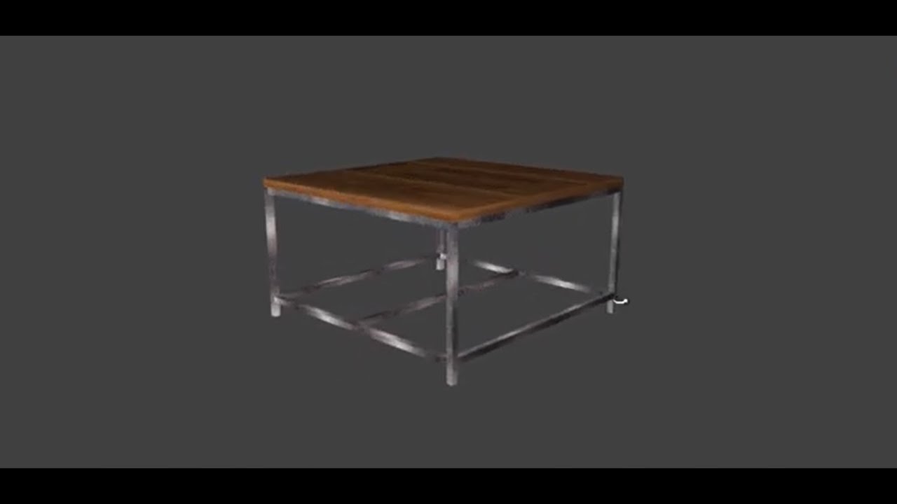 Metal and Wood Table with PolyBoard