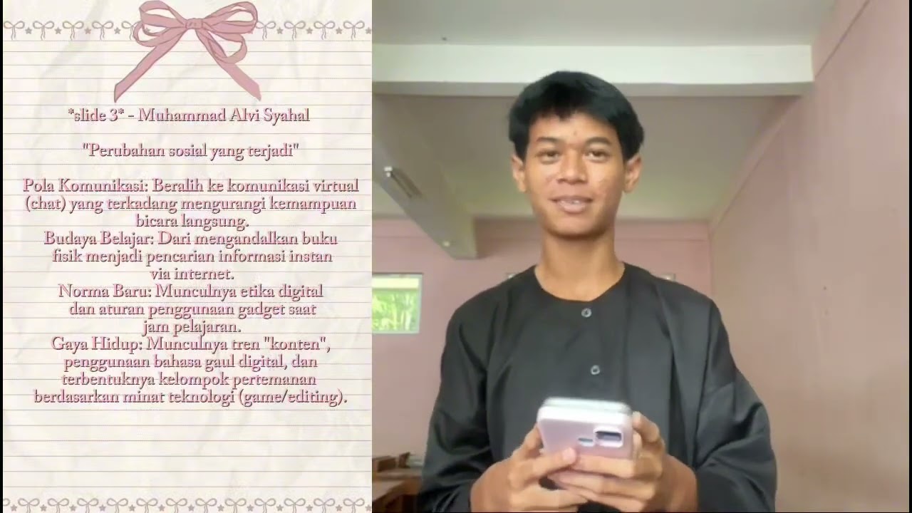  Perubahan Sosial Akibat Globalisasi Teknologi - kelompok 4 X-1 #sman1caringin #sosiologi