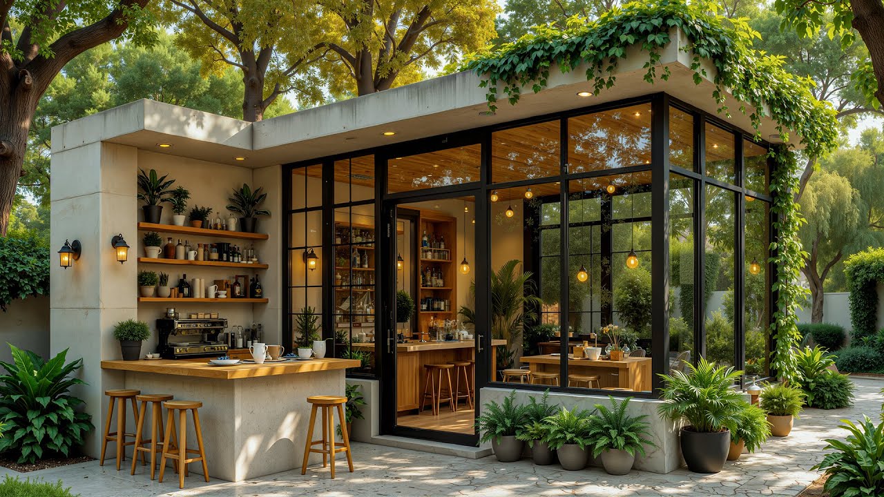 Outdoor Cafe Jazz Relaxing Music for Stress Relief - Peaceful Jazz for Relaxing , Studying, Working
