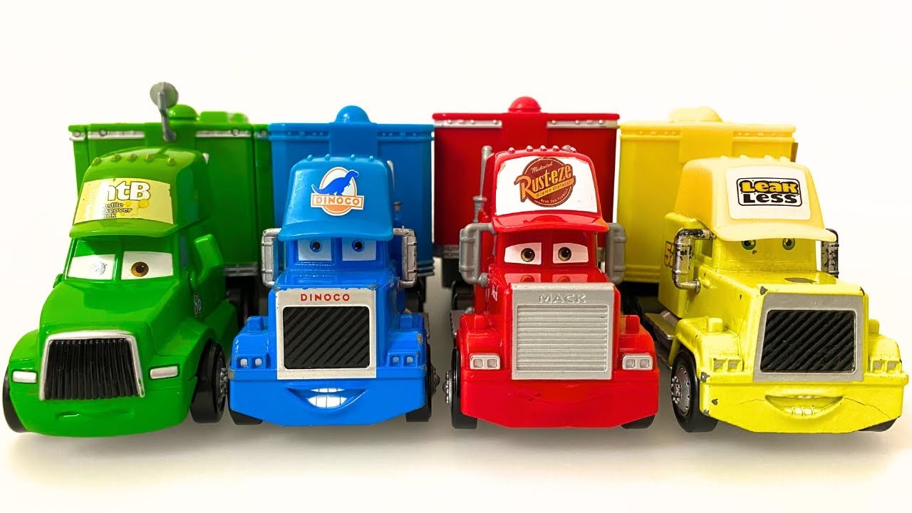 Disney Cars Unboxing ASMR Satisfying Disney Cars Movie Mack truck Hauler and Lightning Mcqueen TOYS