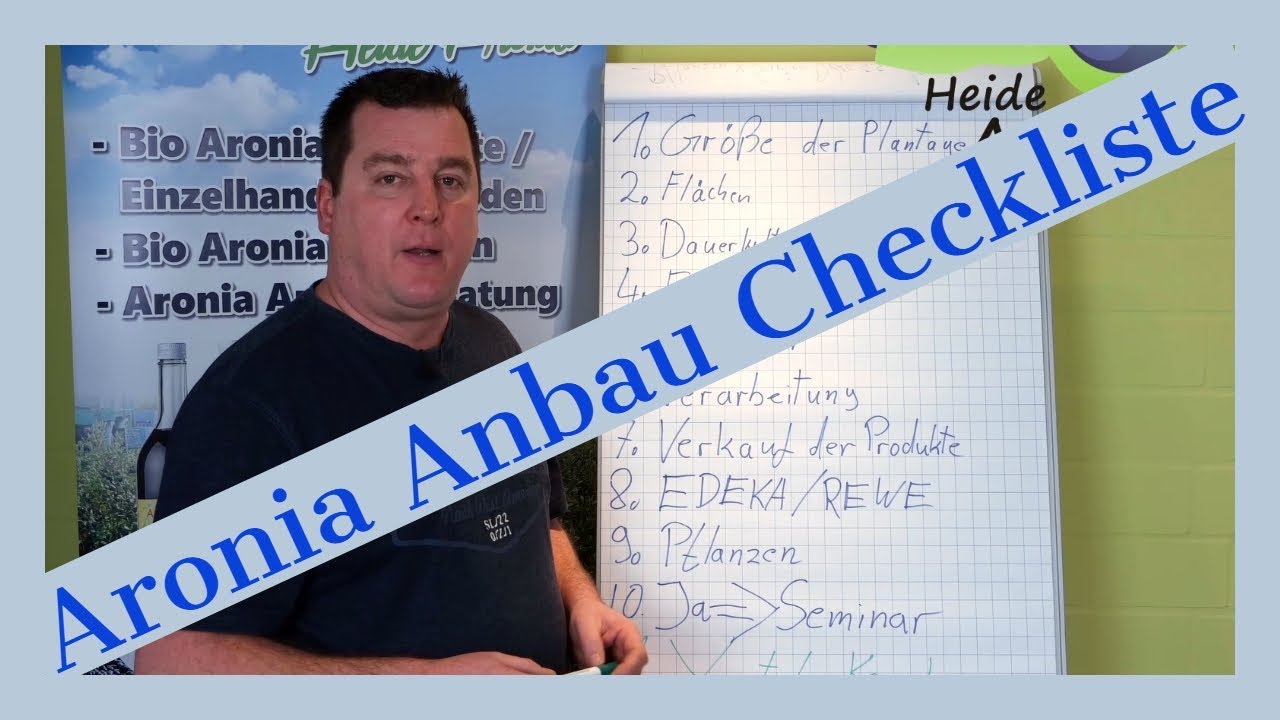 Aronia Anbau Checkliste - Ist eine Aronia Plantage f&uuml;r Sie das Richtige?