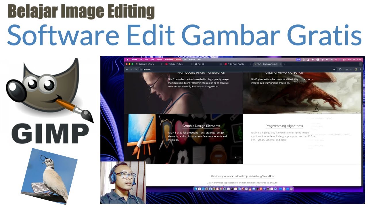 Mengenal software gratis tandingan Photoshop : GIMP GNU Image Manipulator | OmPuter
