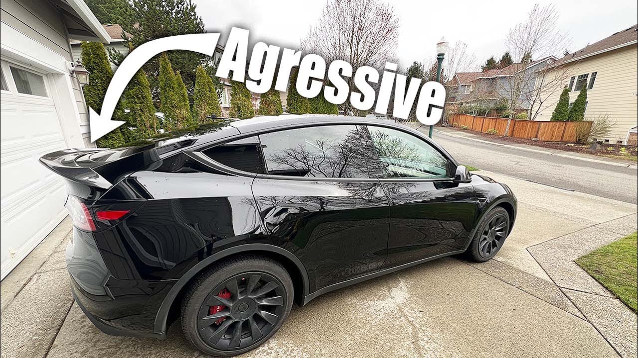 Установка и обзор агрессивного спойлера Tesla Model Y | Fusion Motorsports