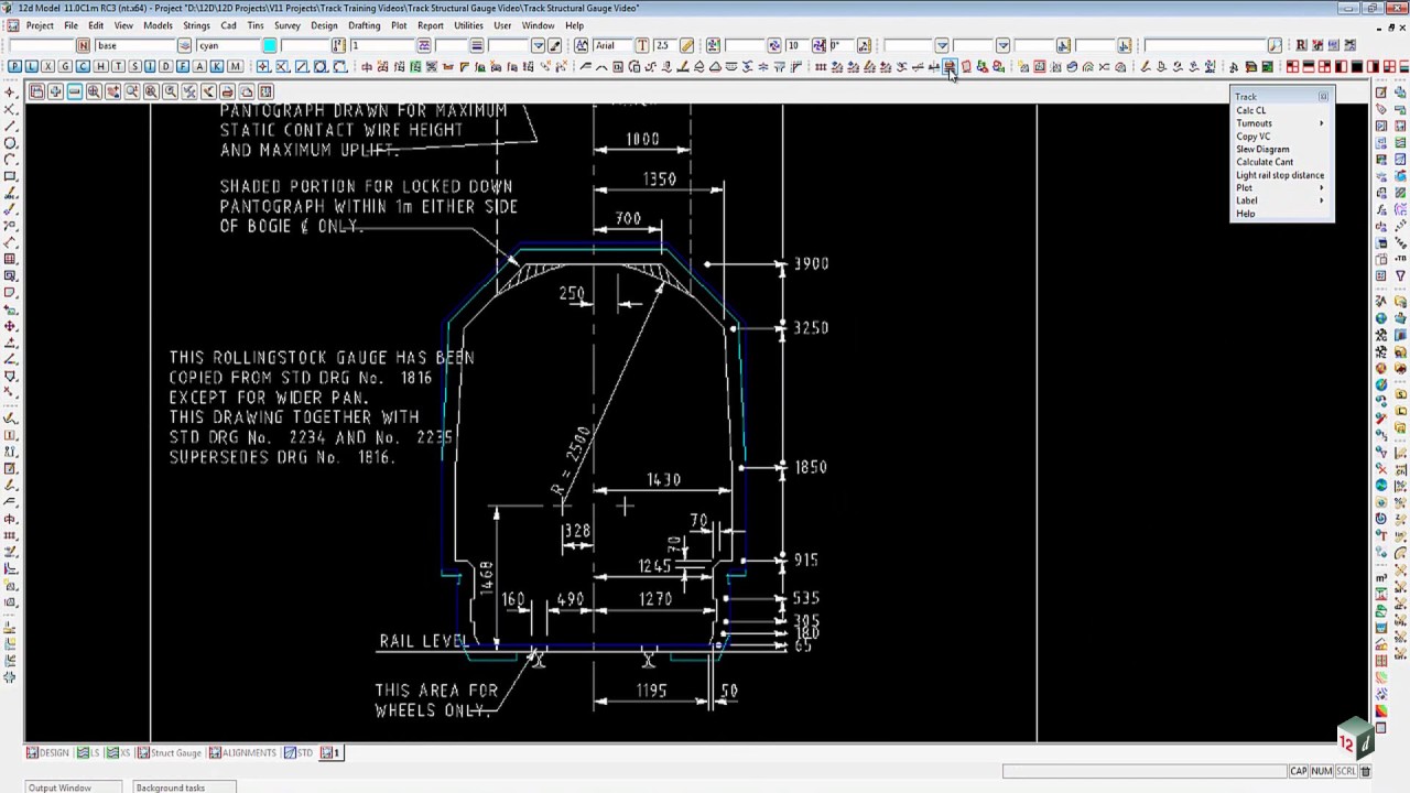 12d Track Training - Part 8 (Developing and Plotting the Structure Gauge)