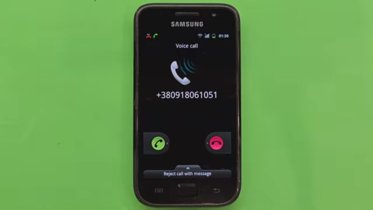 Samsung Galaxy S GT-i9000 Incoming Call Android 2.3.6