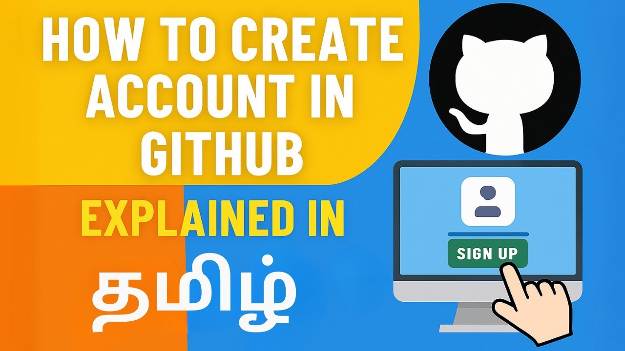 How to Create GitHub Account in Tamil | GitHub.com Registration Tutorial in Tamil