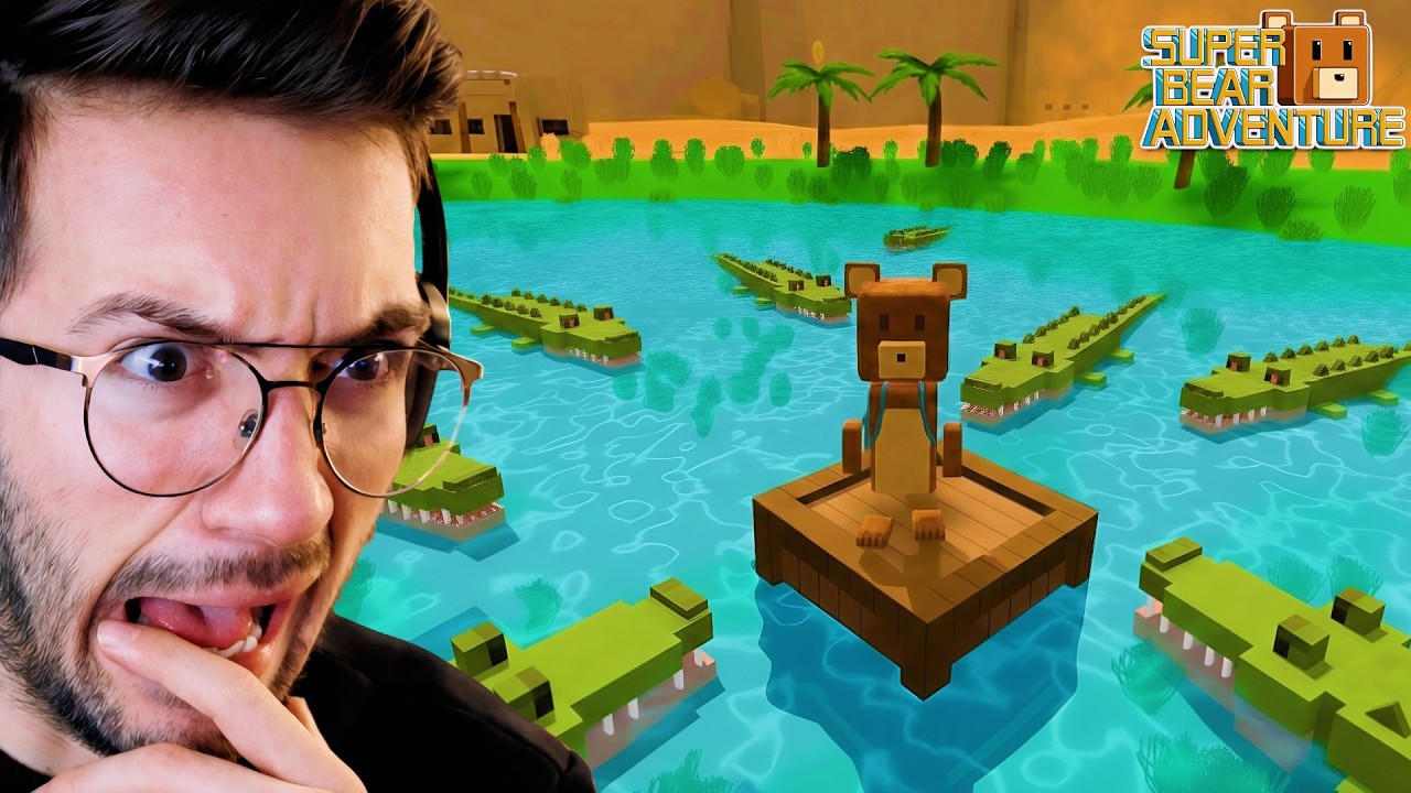 ÇÖLÜN ORTASINDA DEV TİMSAHLAR VE ARILAR !! | SUPER BEAR ADVENTURE 3.BÖLÜM