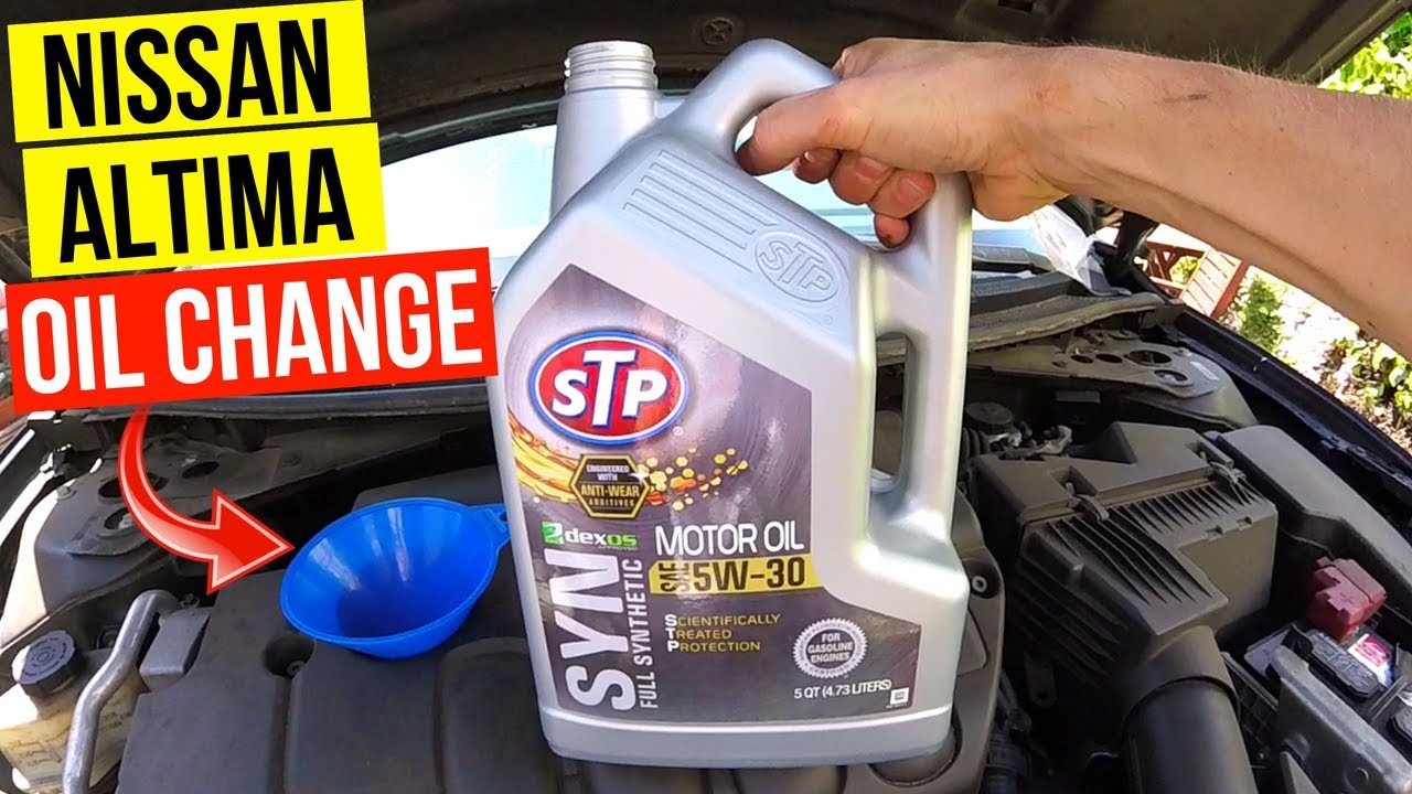 Oil Change 2002-2018 Nissan Altima -Jonny DIY