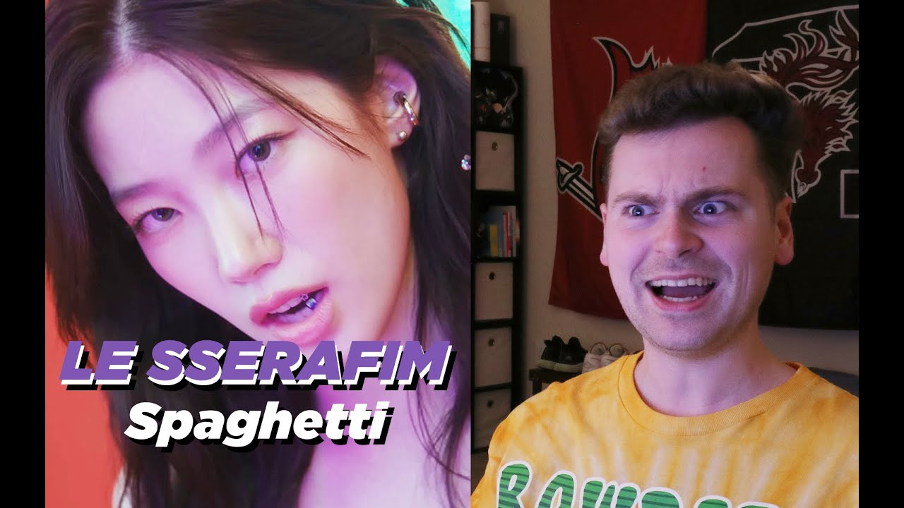 FOOD FIGHTING (LE SERAPHIM) «SPAGHETTI» (при участии Джей-Хоупа из BTS) ОФИЦИАЛЬНЫЙ MV Reaction)