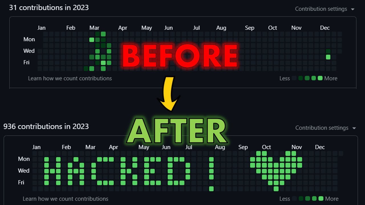 HACK GITHUB CONTRIBUTION GRAPH!