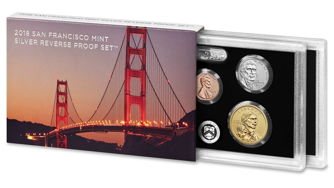 San Francisco Mint 2018 Silver Reverse Proof Set (20 seconds)