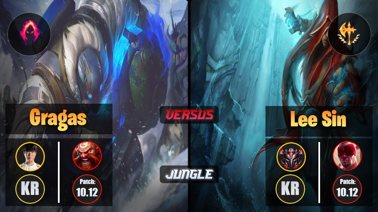 Haru GRAGAS (Jungle) [Dark Harvest] VS LEE SIN - Grandmaster KR Patch 10.12