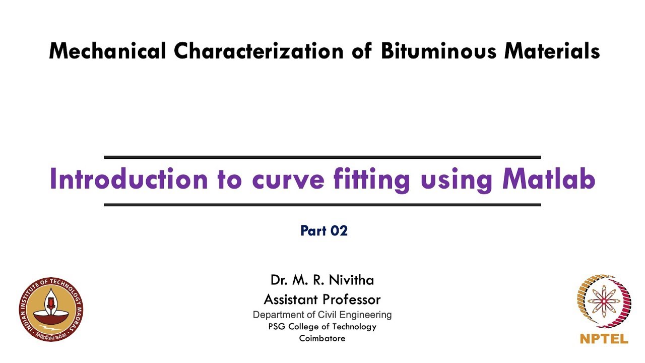 Introduction to curve fitting using Matlab - Part 02