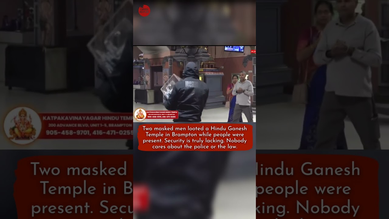 Temple Theft in Brampton 🚨- Local Brampton temple targeted in recent theft- Investigation ongoing
