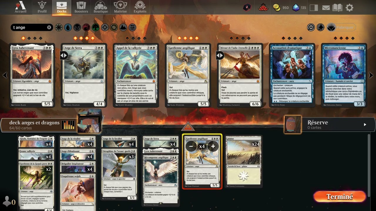 MTG Arena comment construire un deck