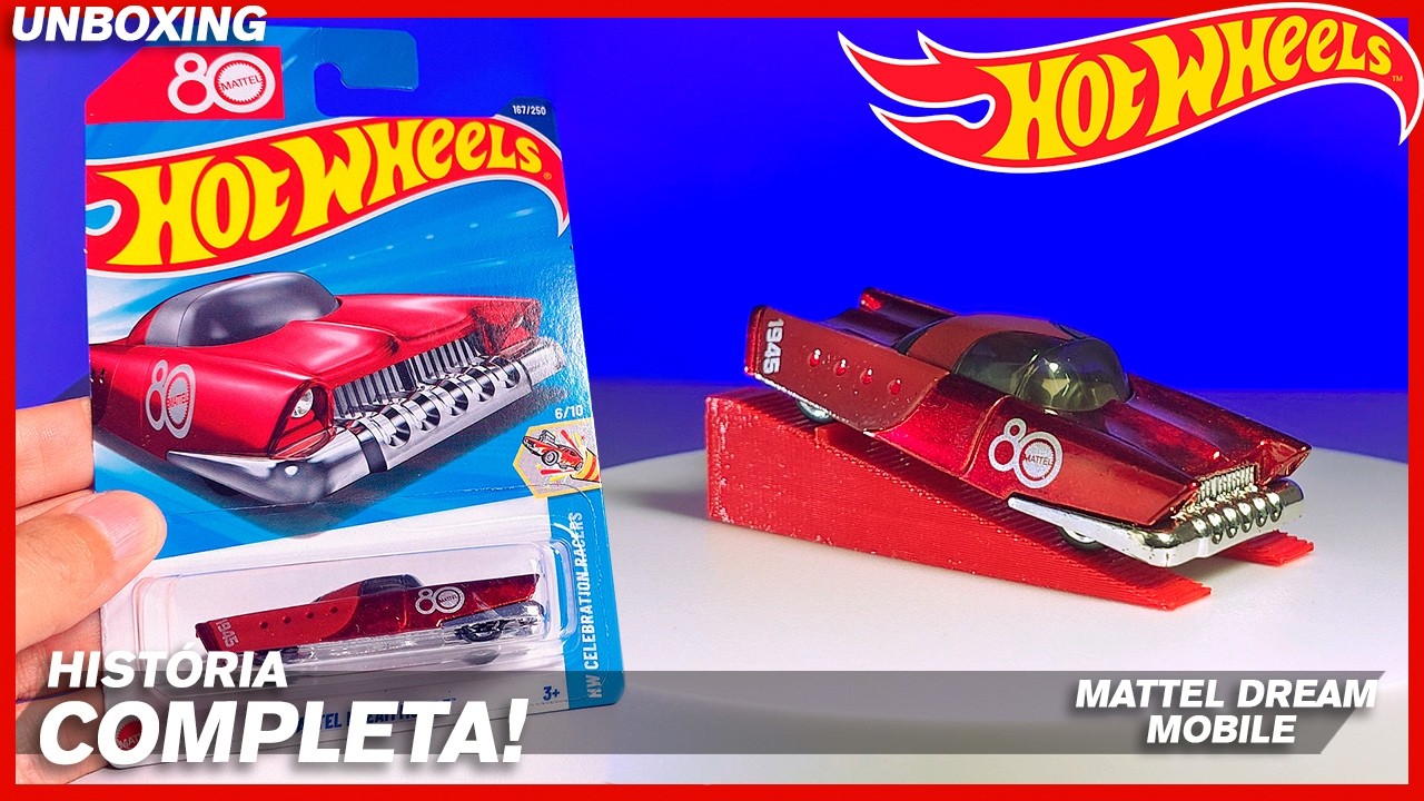 ONDE TUDO COMEÇOU! HISTÓRIA COMPLETA E CURIOSIDADES DO MATTEL DREAM MOBILE HOT WHEELS| 80 ANOS!