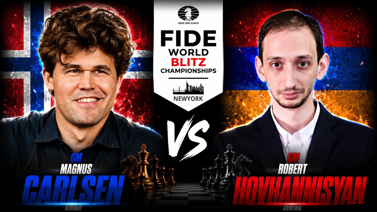 GM Magnus Carlsen vs GM Robert Hovhannisyan | World Blitz Championships