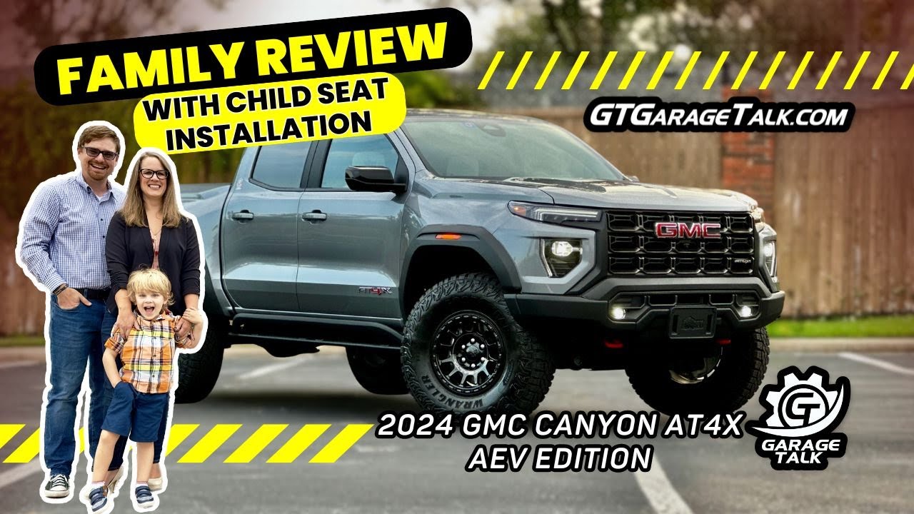 2024 GMC Canyon AT4X AEV Edition // Family Review with Child Seat Installation