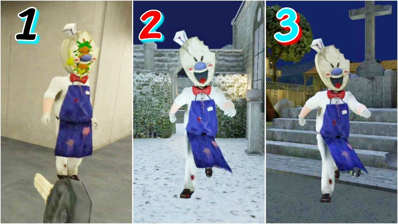 Ice Scream 1🍦2🍨3 Full Gameplay
