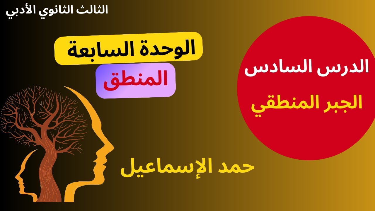 النموذج المؤتمت * الوحدة السابعة: المنطق| الدرس السادس: جبر المنطق| الثالث الثانوي الأدبي. سوريا
