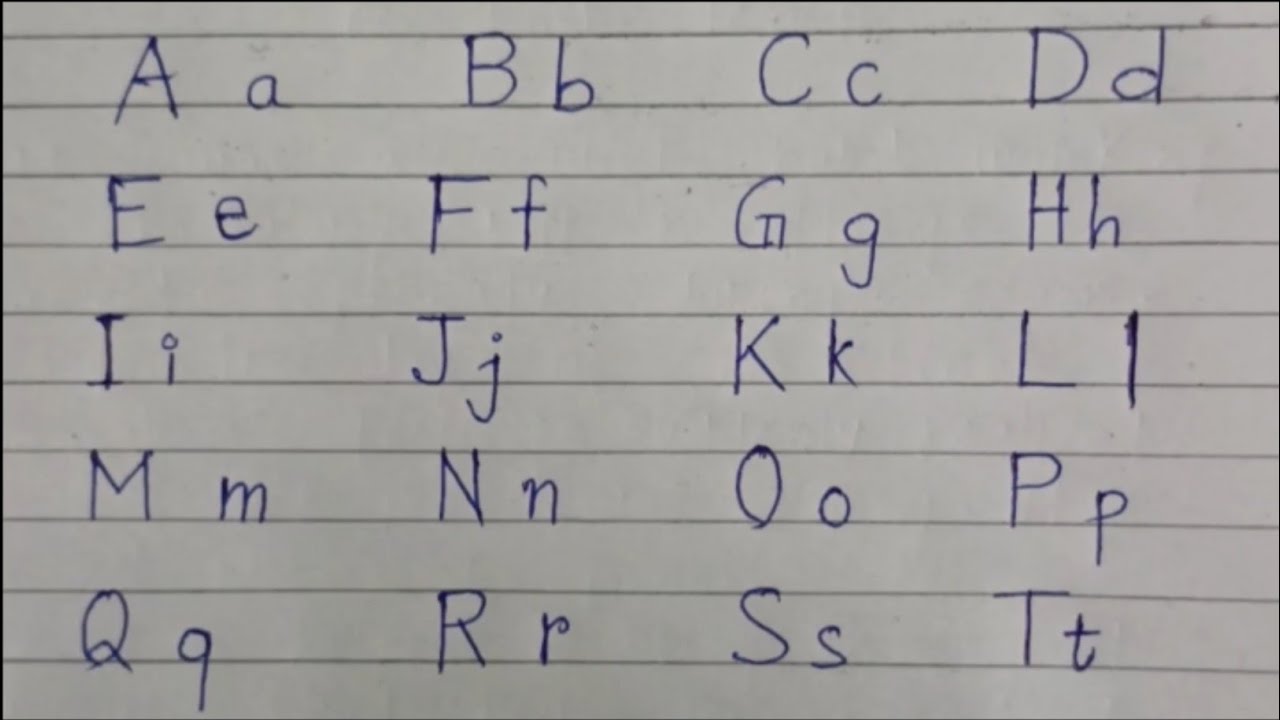 English Letters A–Z Combo Style | Neat & Clean Handwriting Tutorial